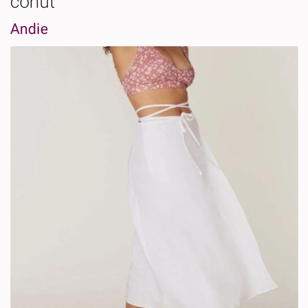 NWT-Andie White Wrap Skirt